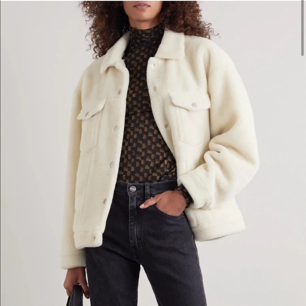 ANINE BING Rory oversized faux shearling jacket - Picture 4 of 4